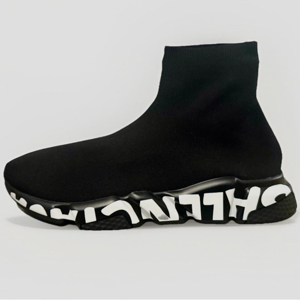 Balenciaga Speed Trainers Graffiti Sneakers Size 13 New With Box - Picture 1 of 5